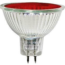 Лампа галогенная, 20W 12V MR16/G5.3 &quot;с красным фильтром&quot;, HB4 арт.2256